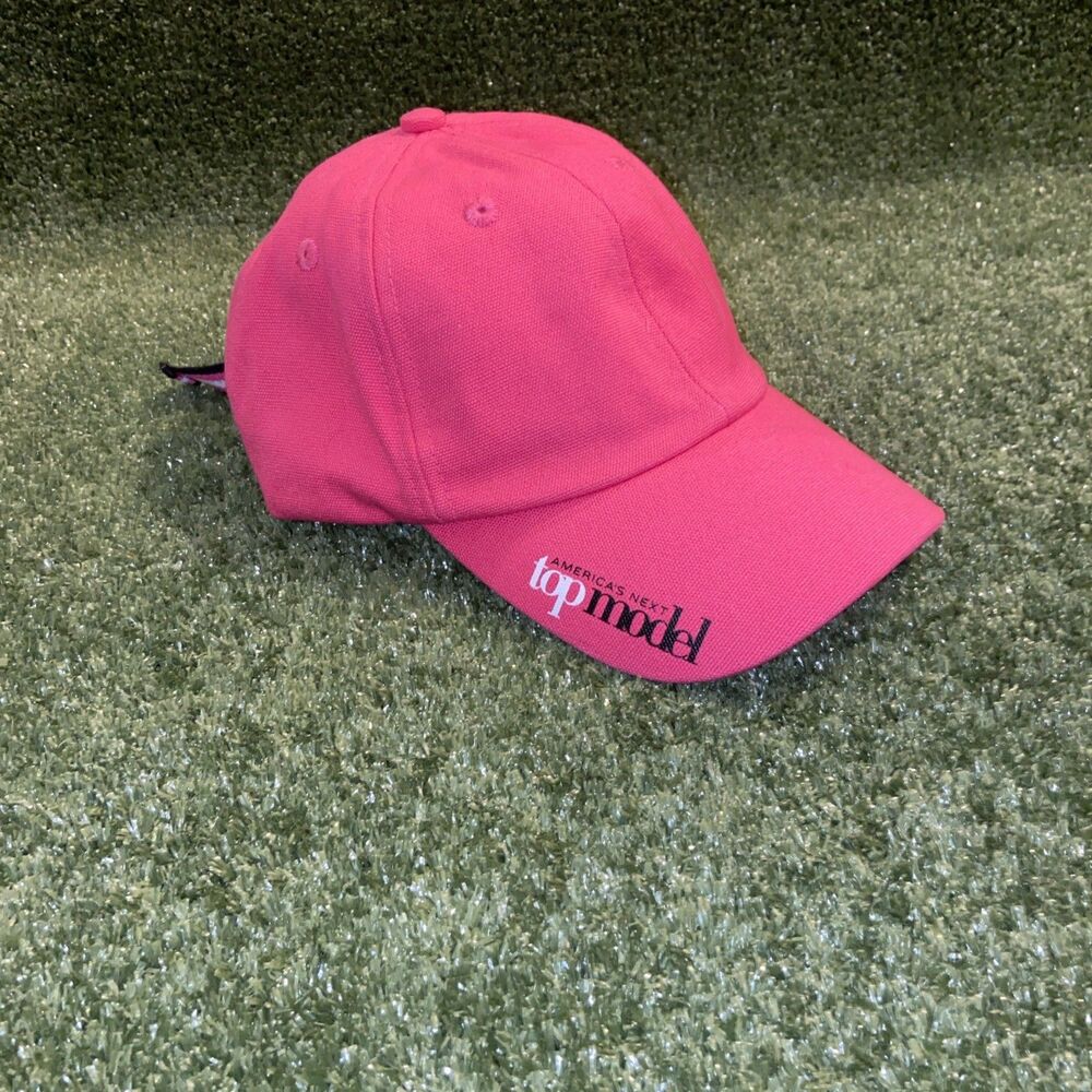 America’s Next Top Model Hat Pink Baseball Cap Tyra Banks Vintage Y2K Rare